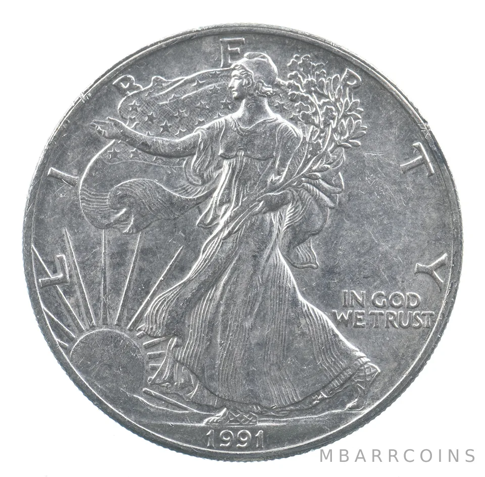 Better Date 1991 American Silver Eagle 1 Troy Oz .999 Fine Silver *821