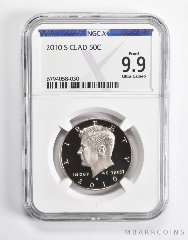 2010-S Kennedy Half Dollar CLAD 50c Proof 9.9 UCAM NGC X NGCX