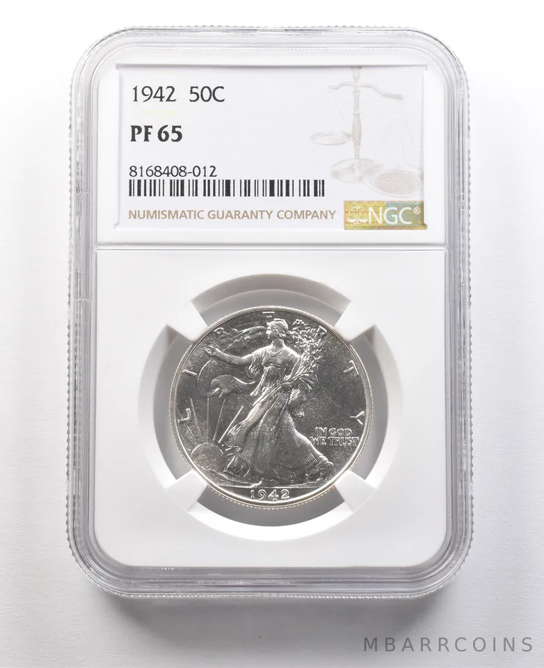 1942 Walking Liberty Half Dollar PF65 NGC a8923