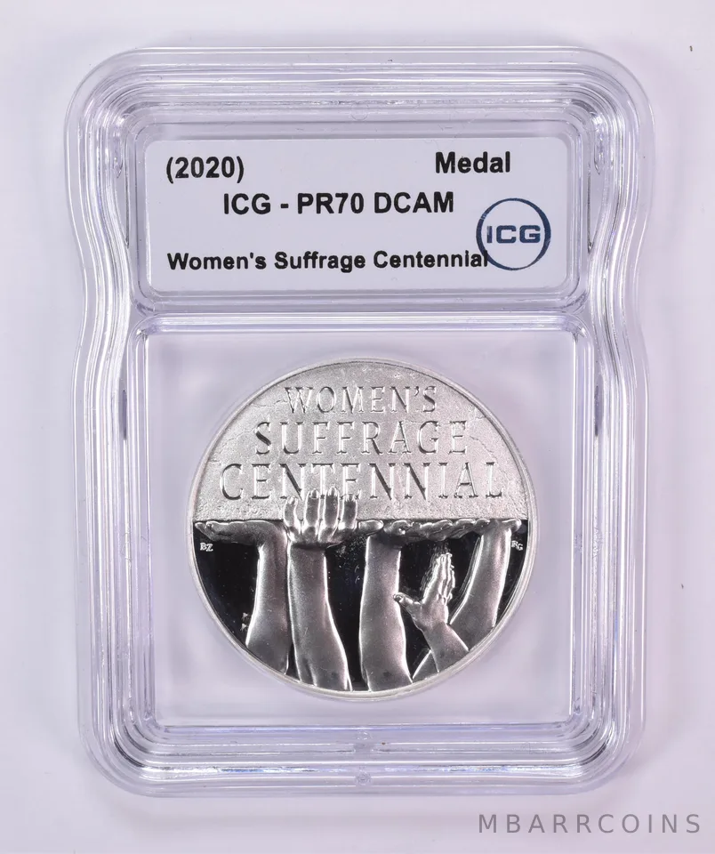 (2020) Women's Suffrage Centennial Medal PR70 DCAM ICG
