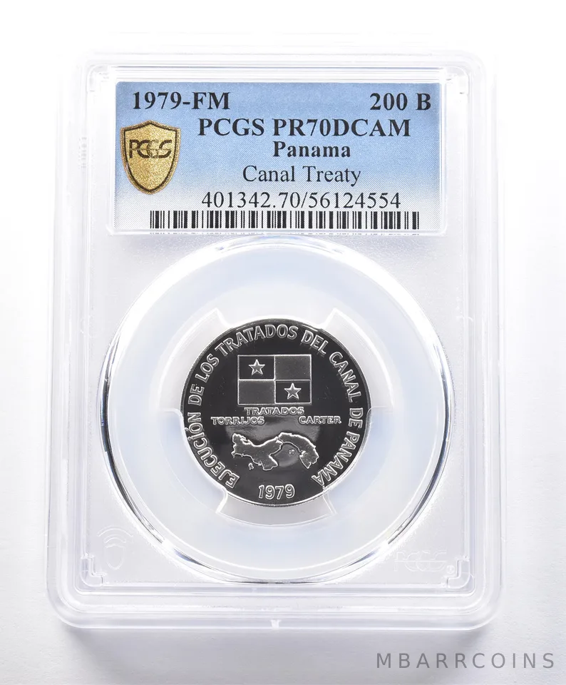 1979 FM Panama 200 Balboas Canal Treaty PR70 DCAM PCGS Platinum *4138