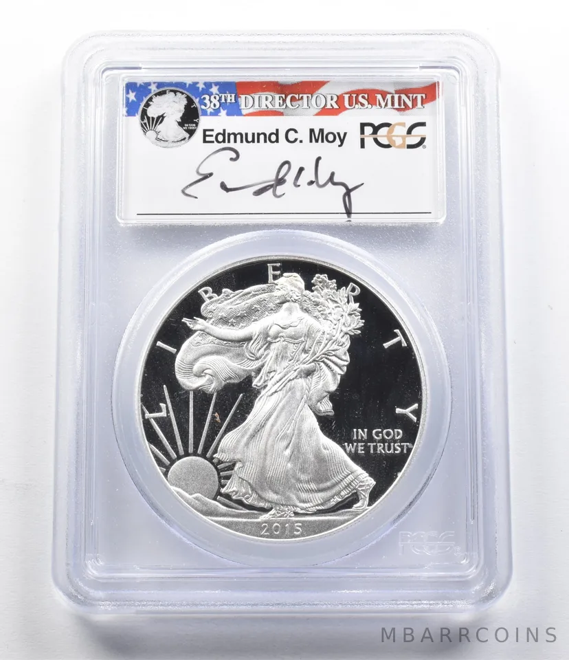 PR70 DCam 2015-W American Silver Eagle FS Moy Signed PCGS *5915