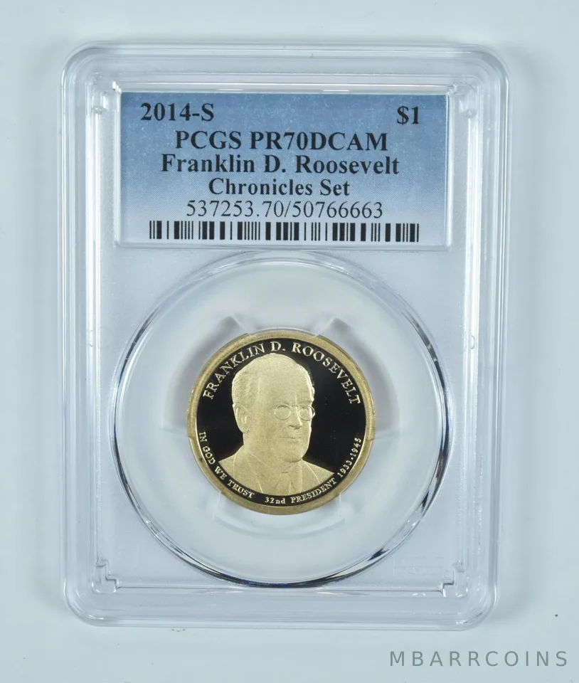 2014-S Presidential $1 Franklin Roosevelt Chronicles Set PR70 DCAM PCGS