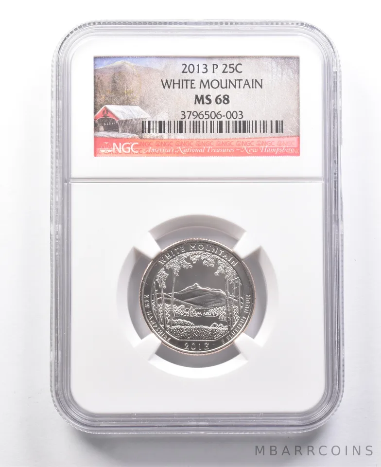 2013-P Washington Quarter White Mountain MS68 NGC *7704