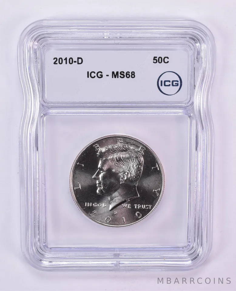 2010-D Kennedy Half Dollar MS68 ICG