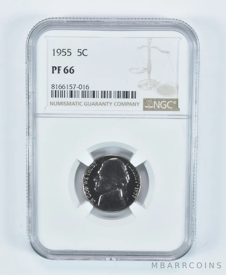 1955 Jefferson Nickel PF66 NGC PR Proof