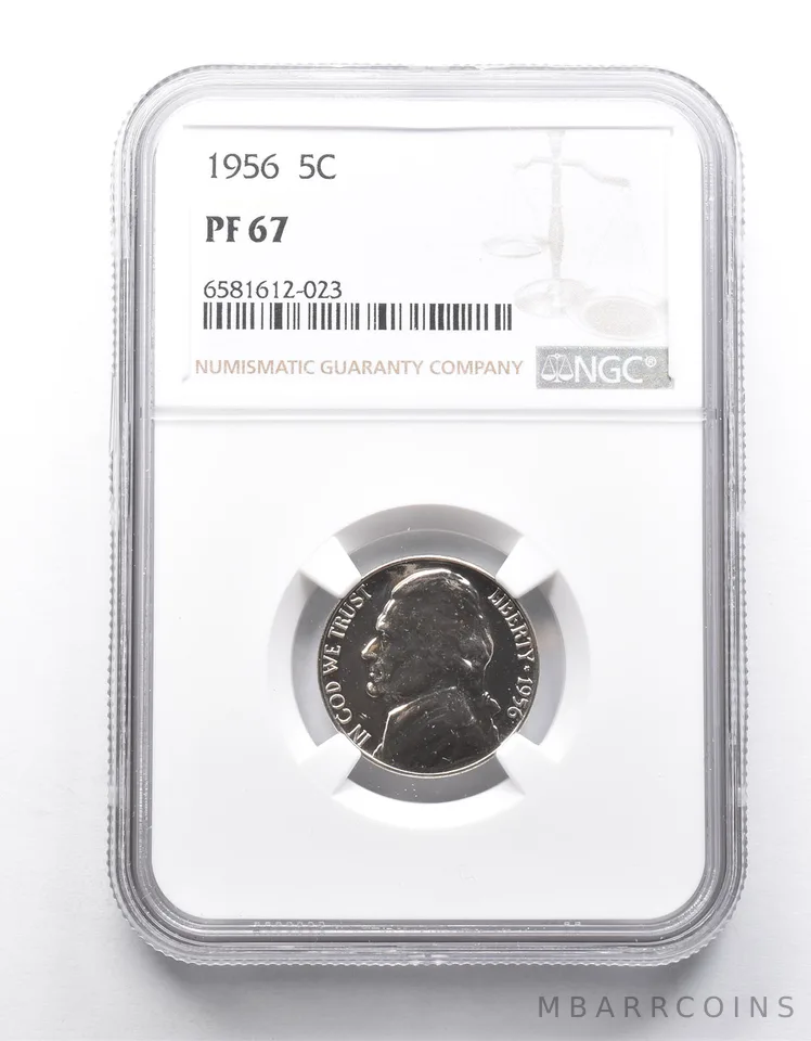 PF67 1956 Jefferson Nickel NGC *9892