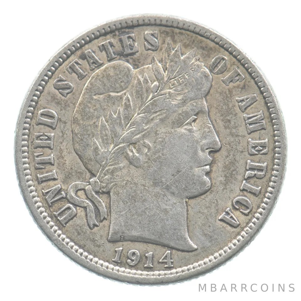 1914-D Barber Dime *9344