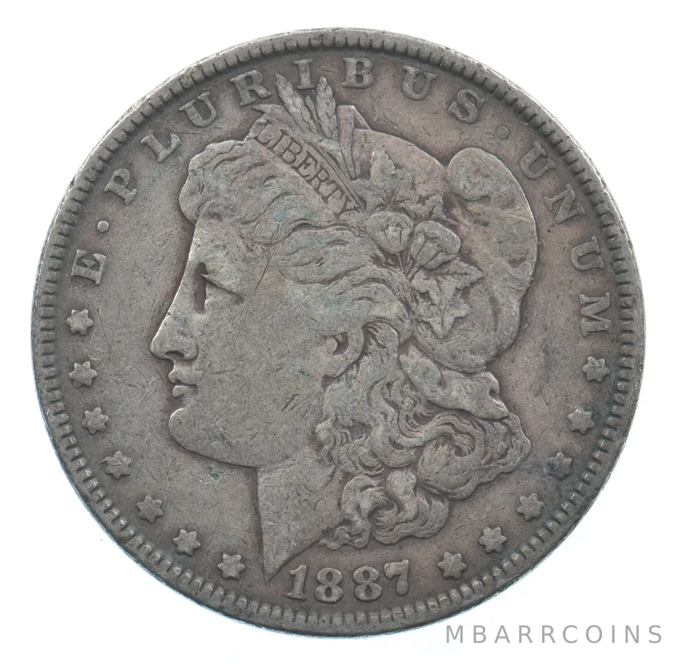 Early - 1887 Morgan Silver Dollar - 90% US Coin *462