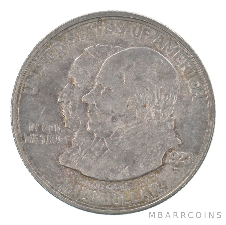 1923-S Monroe Doctrine Commemorative Half Dollar Beautiful Tone *9555