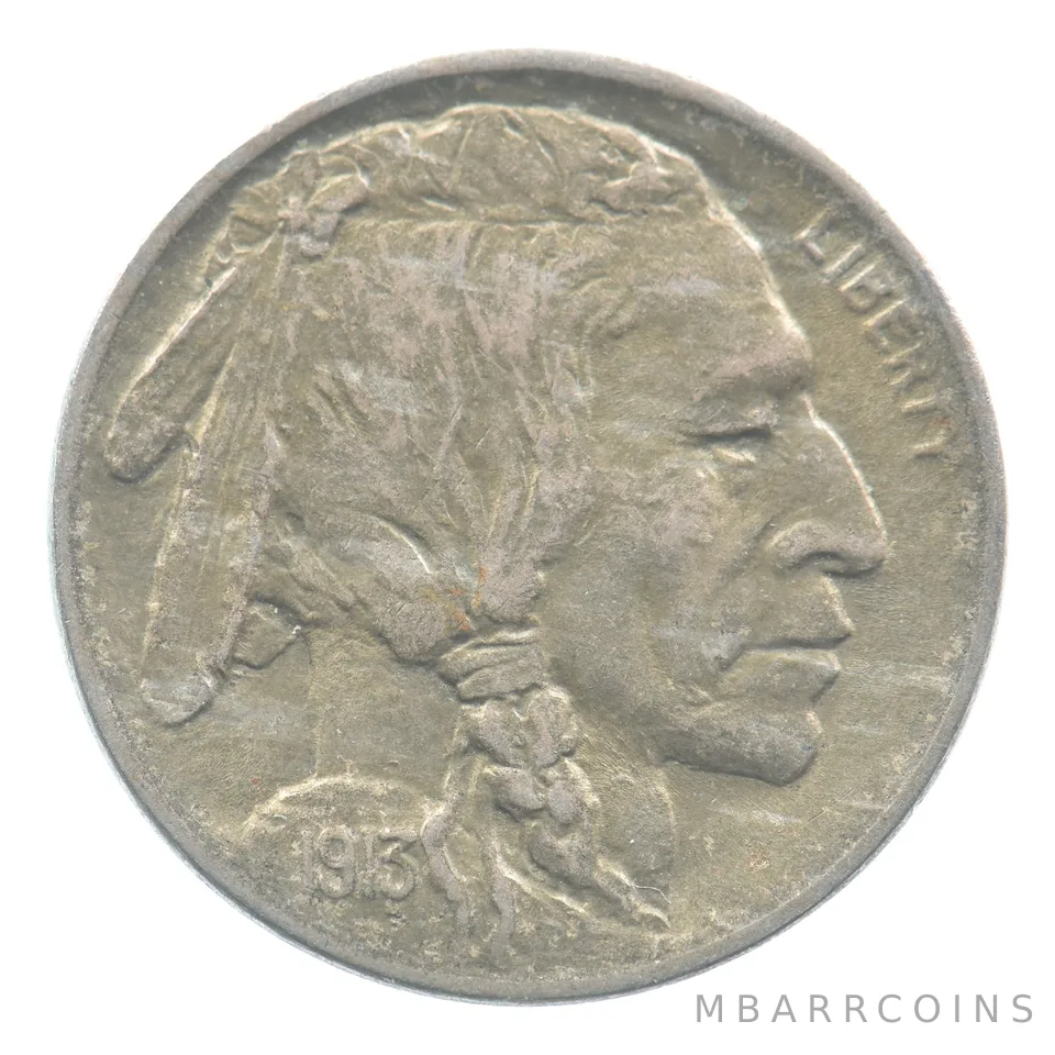 1913 Indian Head Buffalo Nickel Type 1 *2477
