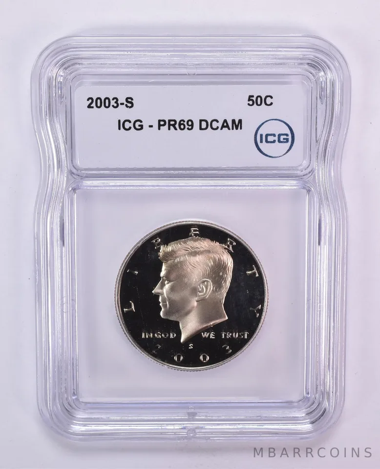 2003-S Kennedy Half Dollar PR69 DCAM ICG