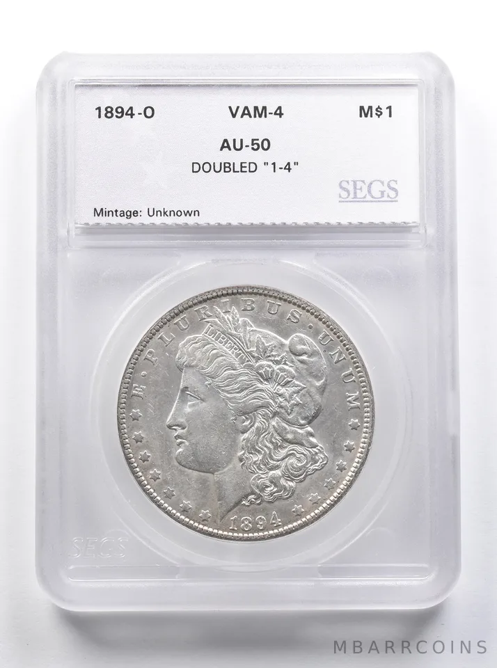 1894-O Morgan Silver Dollar VAM 4 Doubled 1-4 *8382
