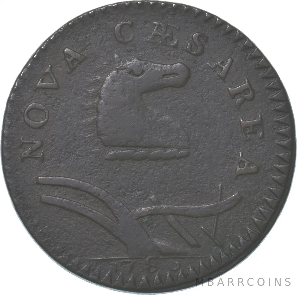 1786 United States Pre-Federal New Jersey Cent M.23/R W4945 *8304