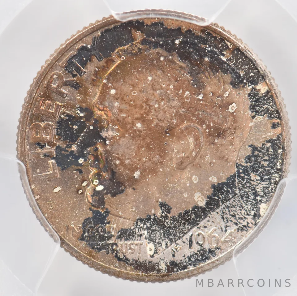 1964 Roosevelt Dime MS65 PCGS Beautiful Tone *0919