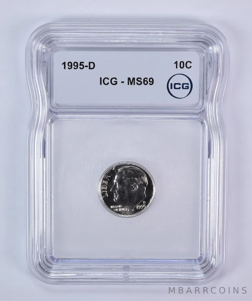 1995-D Roosevelt Dime MS69 ICG