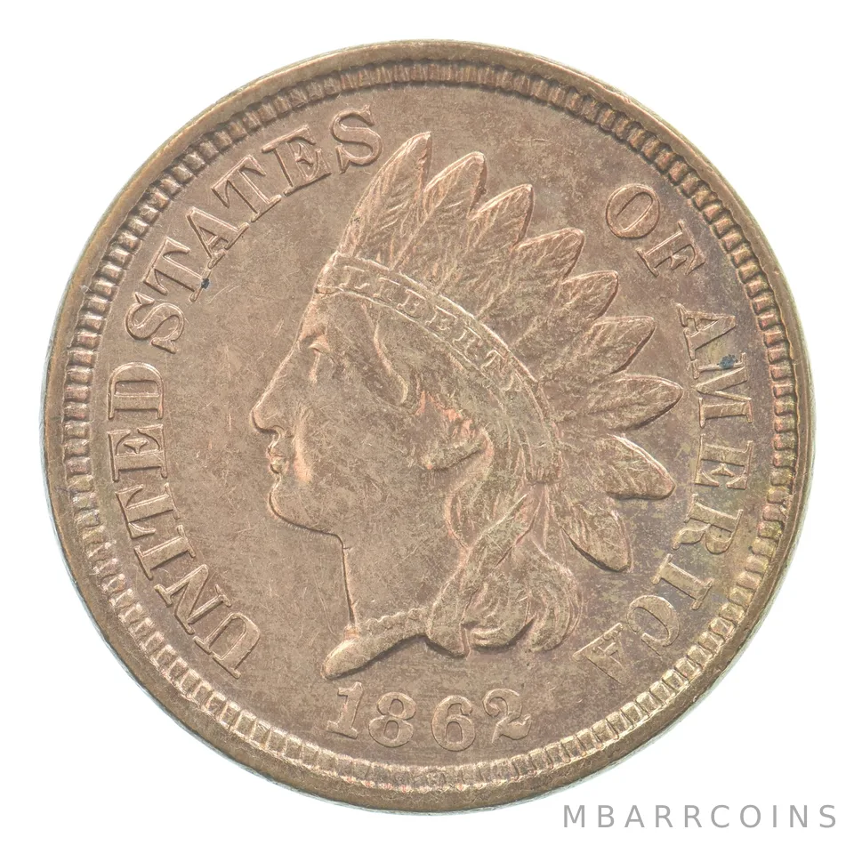 1862 Indian Head Cent Beautiful Tone *0709