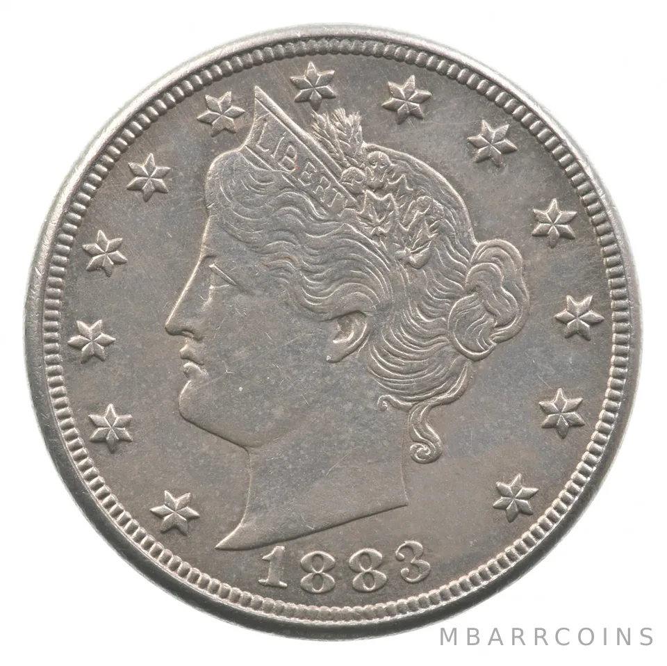 1883 Liberty V Nickel With Cents *9895