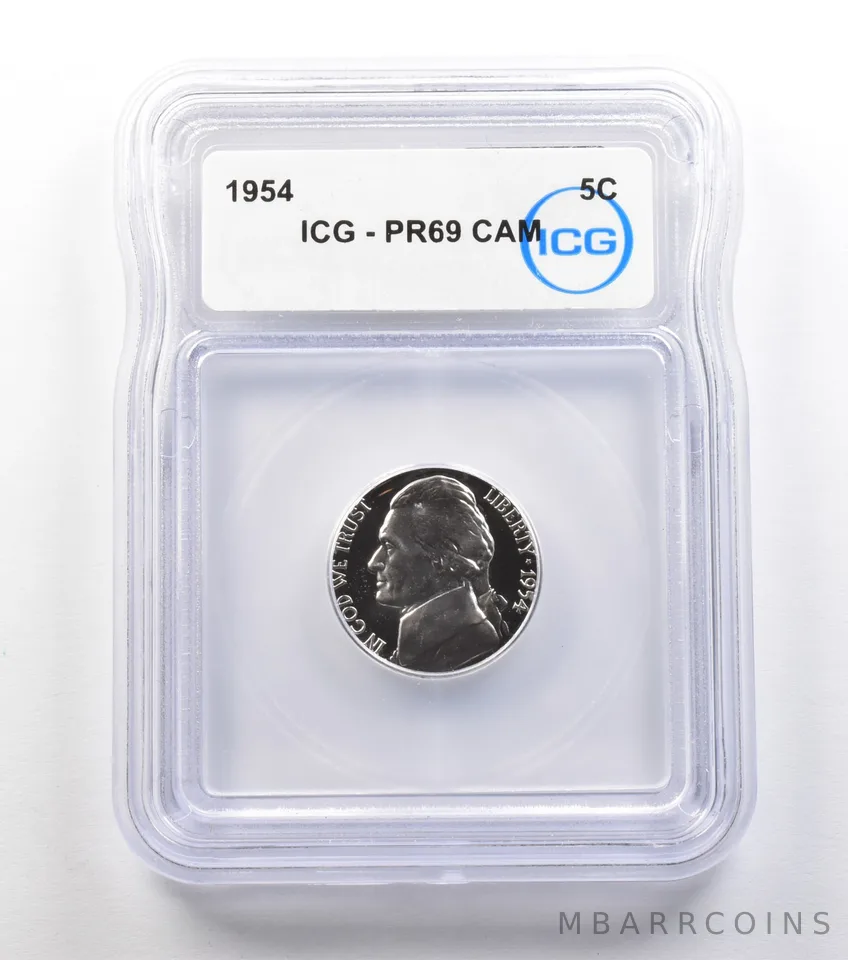 1954 Jefferson Nickel PR69 CAM ICG *0892