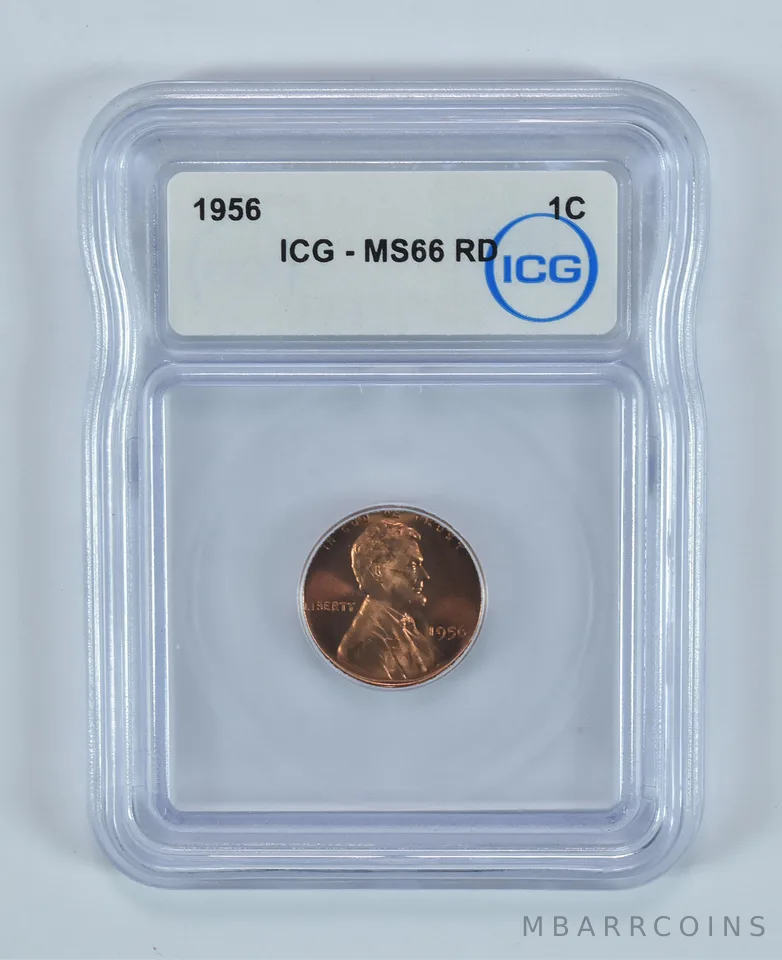 1956 Lincoln Wheat Cent MS66 RD ICG