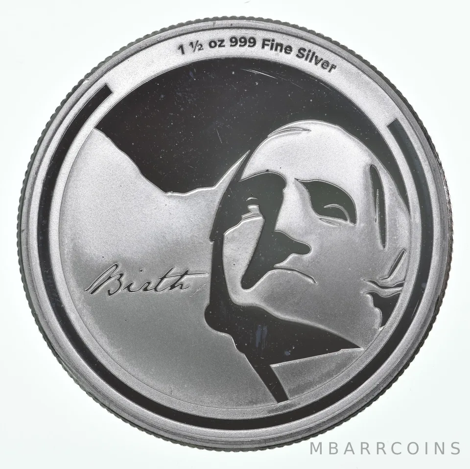2023 Niue 2 Dollars Silver George Washington 1 1/2 Oz 1.5 Oz Silver