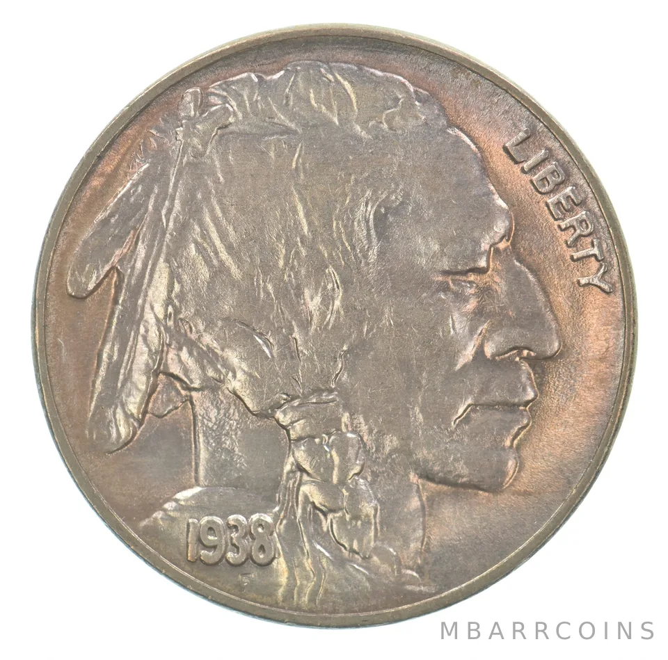 1938-D Indian Head Buffalo Nickel Beautiful Tone *4155