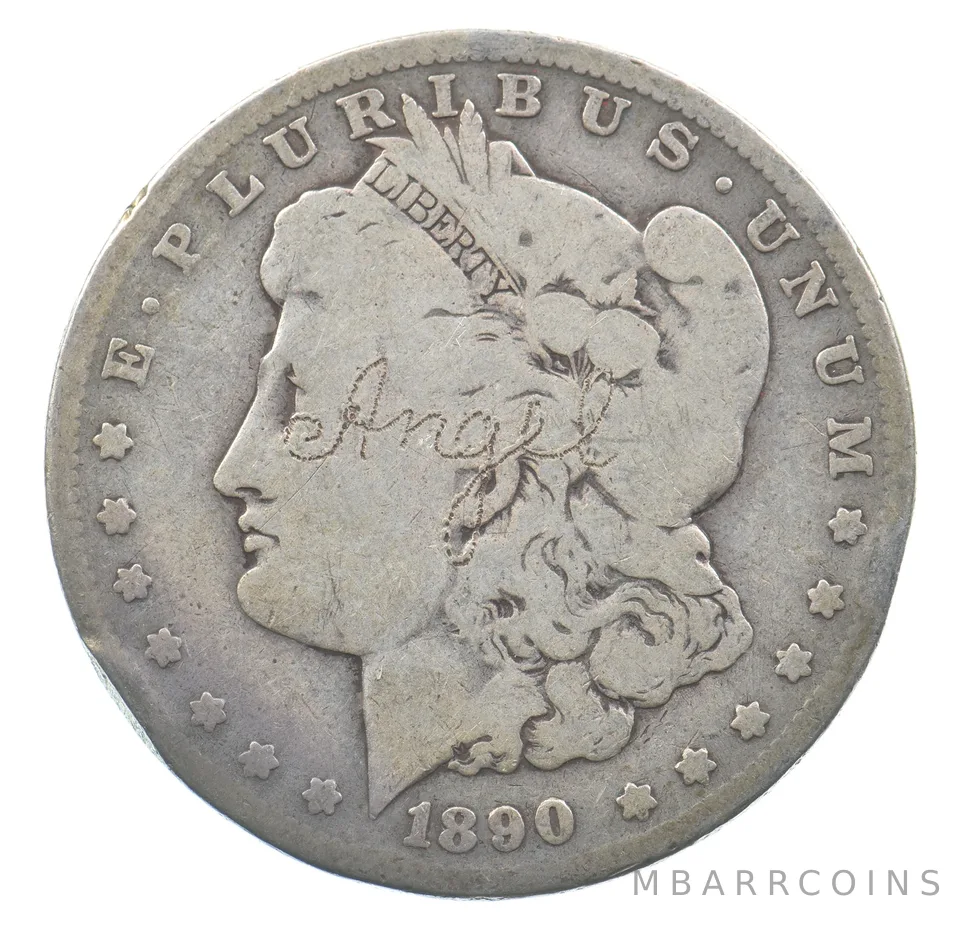 1890-O Morgan Silver Dollar "Angel" *6645
