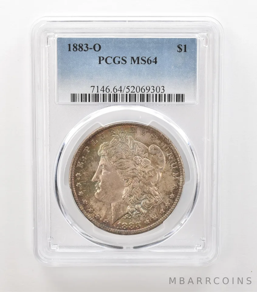 1883-O Morgan Silver Dollar MS64 PCGS Beautiful Tone *6923