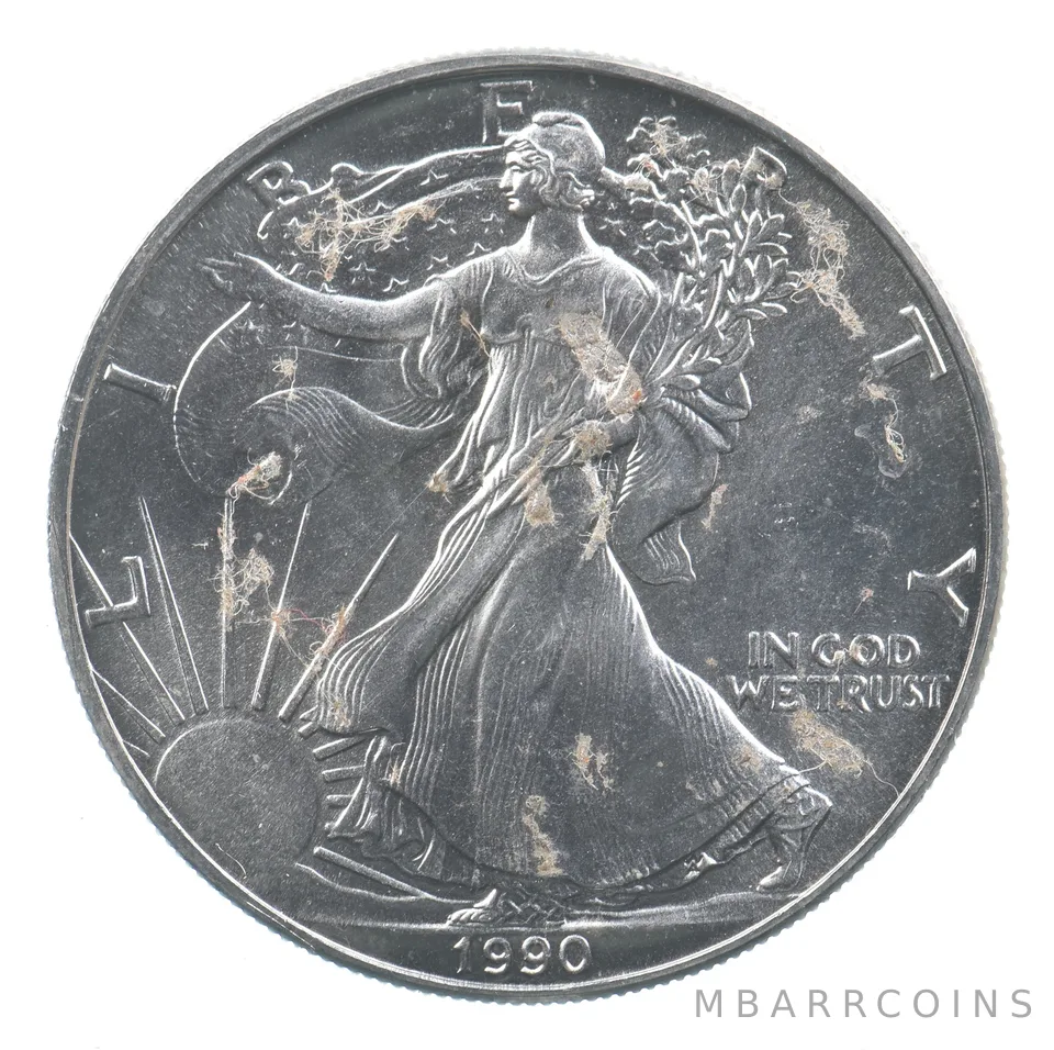 Better Date 1990 American Silver Eagle 1 Troy Oz .999 Fine Silver *732