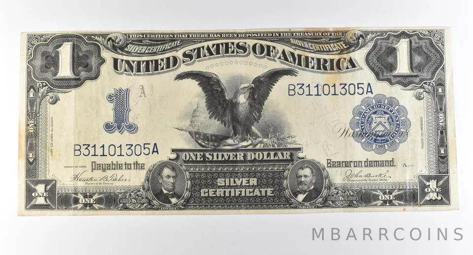 1899 $1 Silver Certificate Large Note Blue Seal *2861
