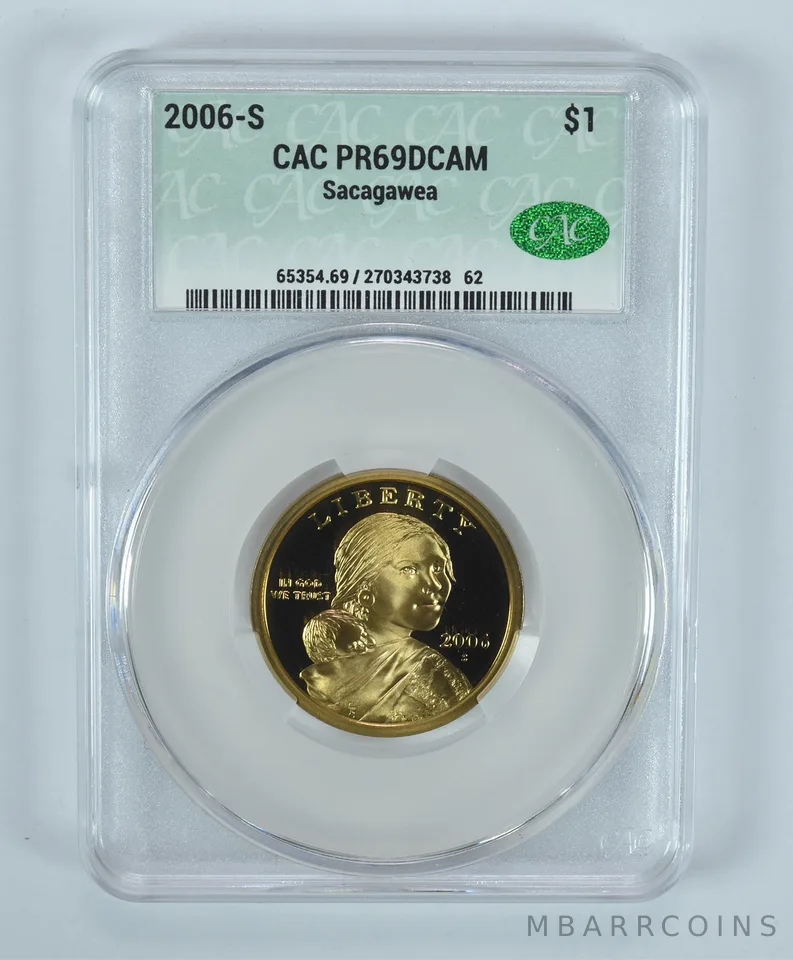 2006-S Sacagawea $1 PR69 DCAM CAC CACg
