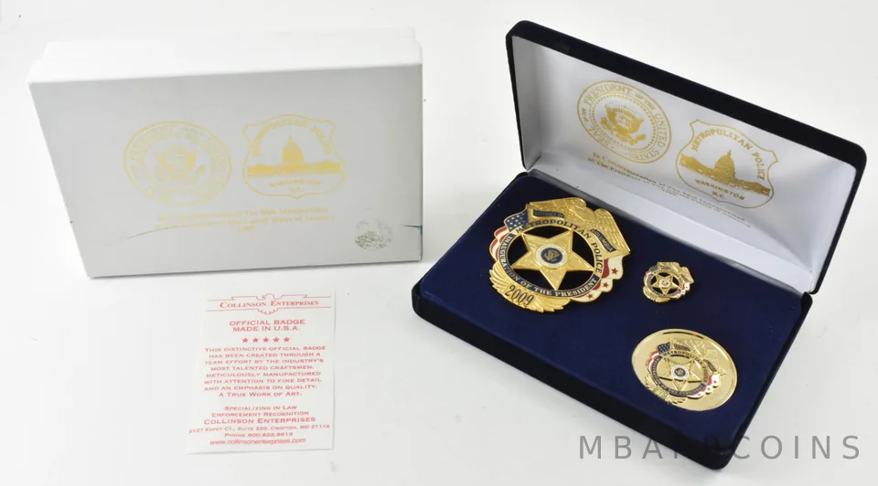 2009 DC Metropolitan Police Badge 56th Presidential Inauguration Commem. a7939