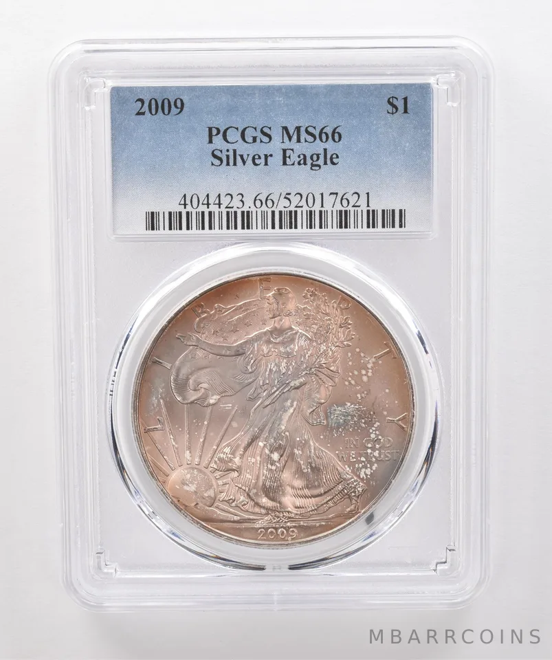 2009 American Silver Eagle MS66 PCGS Beautiful Tone *1994