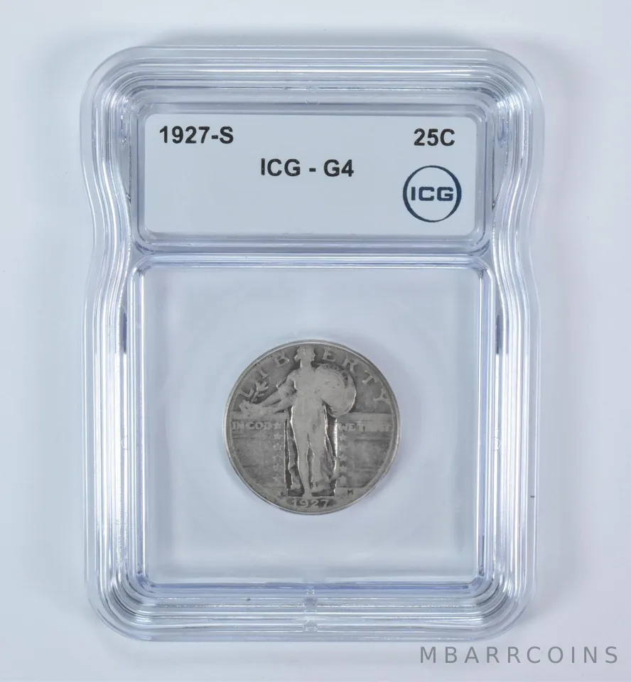 1927-S Standing Liberty Quarter G4 ICG