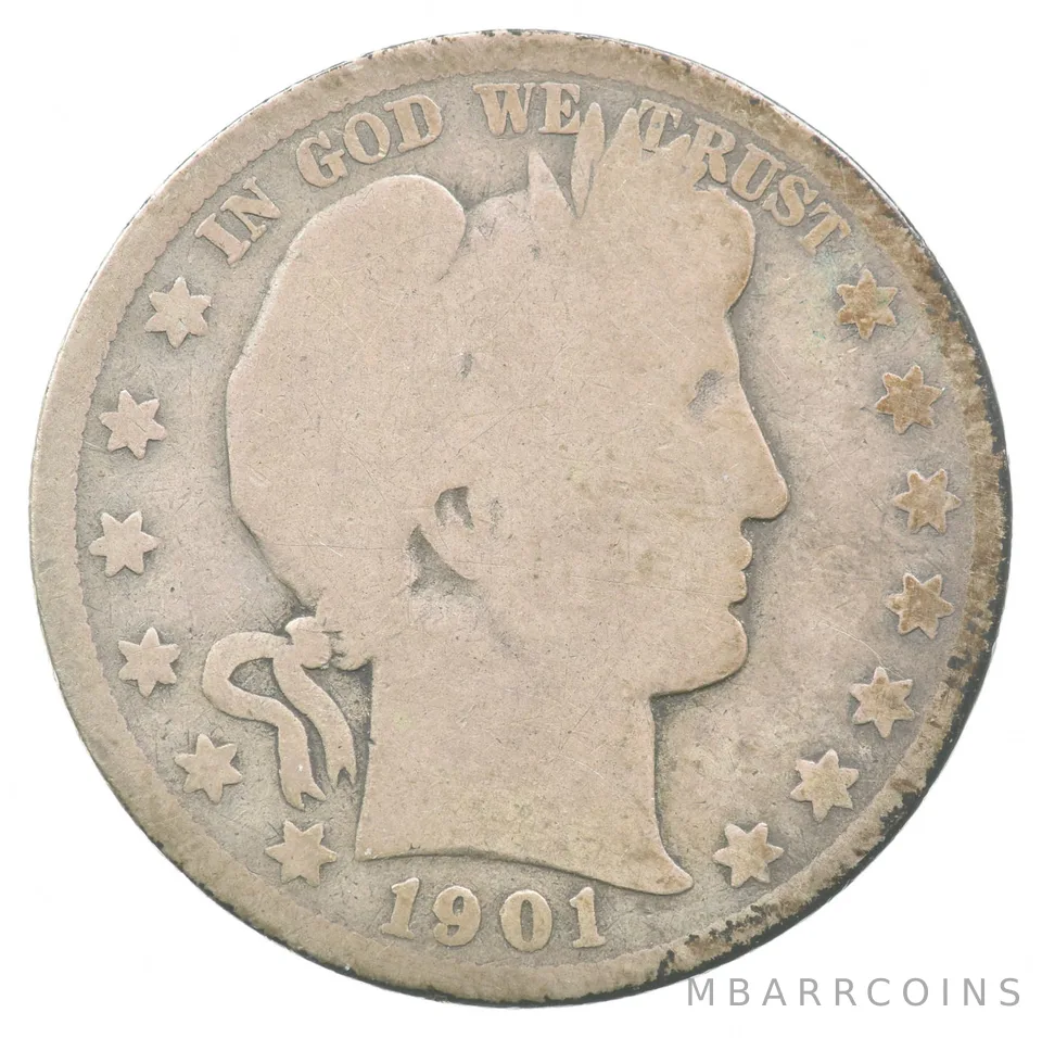 1901-O/S Barber Half Dollar *8882
