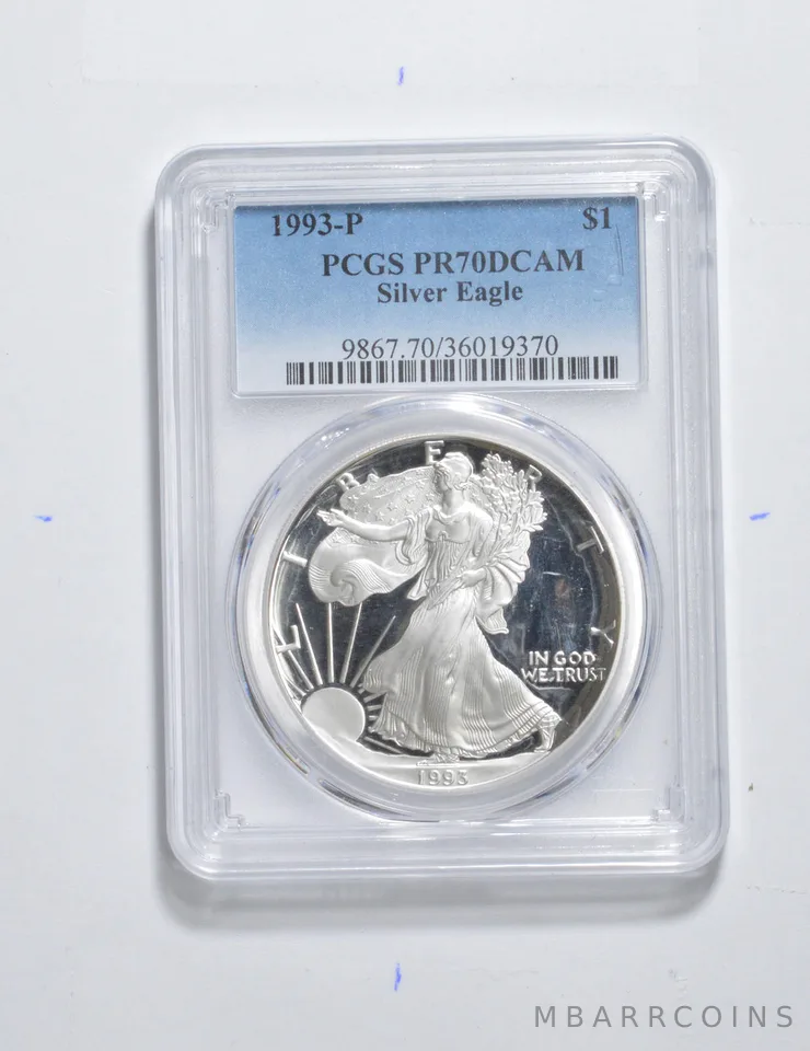PR70 DCAM 1993-P American Silver Eagle PCGS *3381