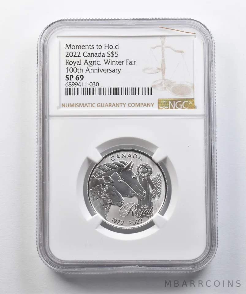 2022 Canada $5 Silver Royal Agricultural Winter Fair 100th Anniv. SP69 NGC *4410