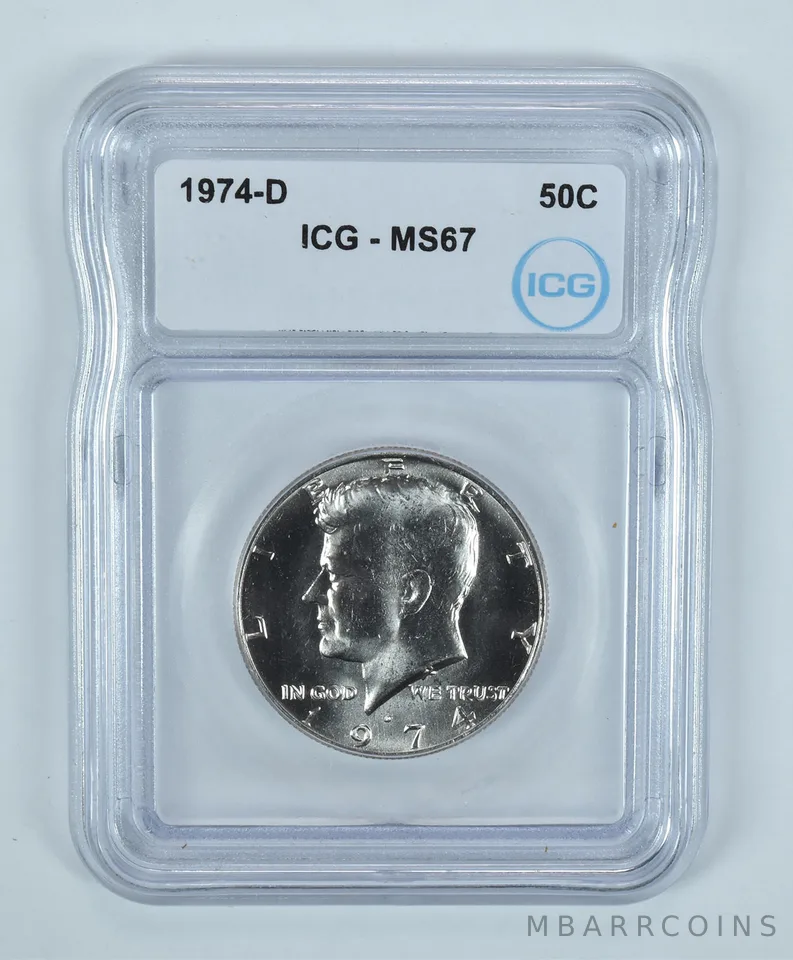 1974-D Kennedy Half Dollar MS67 ICG