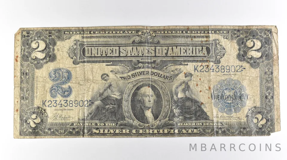1899 $2 Silver Certificate Large Note Blue Seal *3066