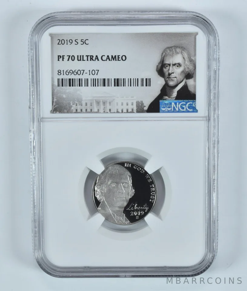 2019-S Jefferson Nickel PF70 UCAM NGC Special Label