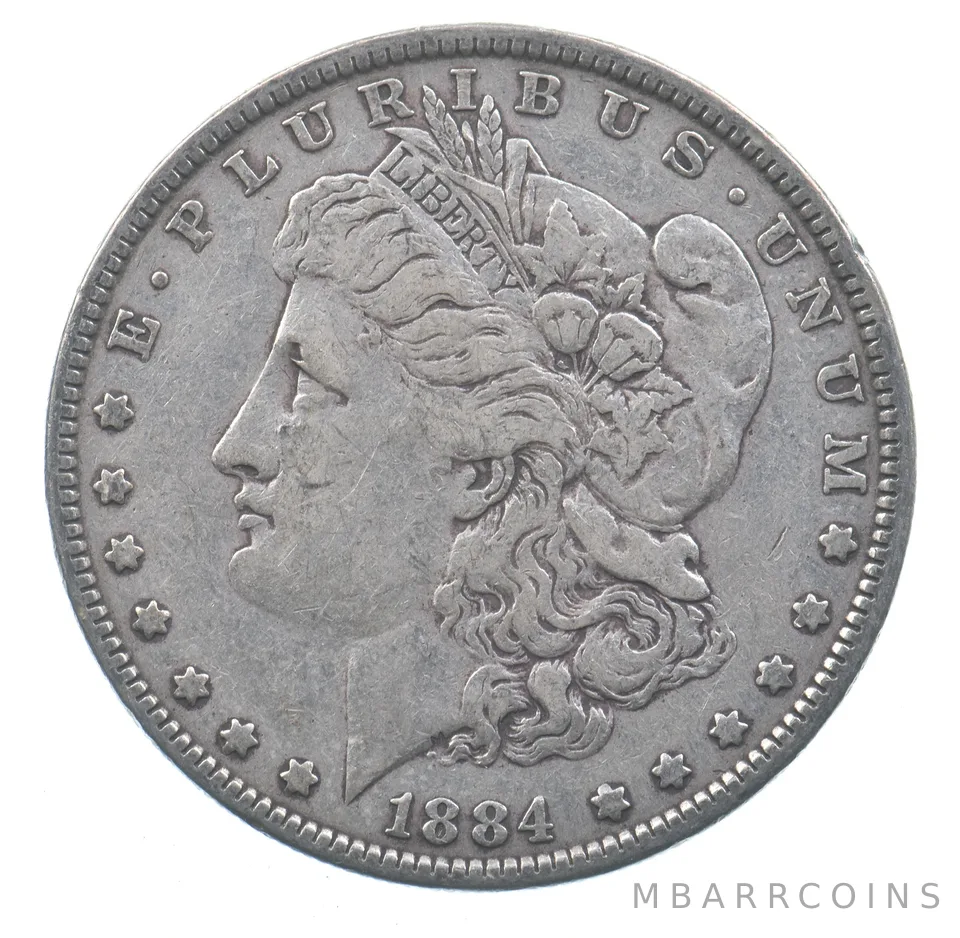 Early - 1884 Morgan Silver Dollar - 90% US Coin *040