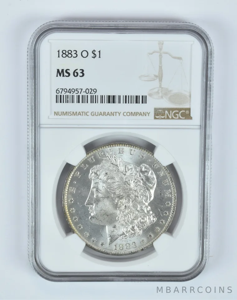 MS63 1883-O Morgan Silver Dollar NGC Beautifully Toned a7453