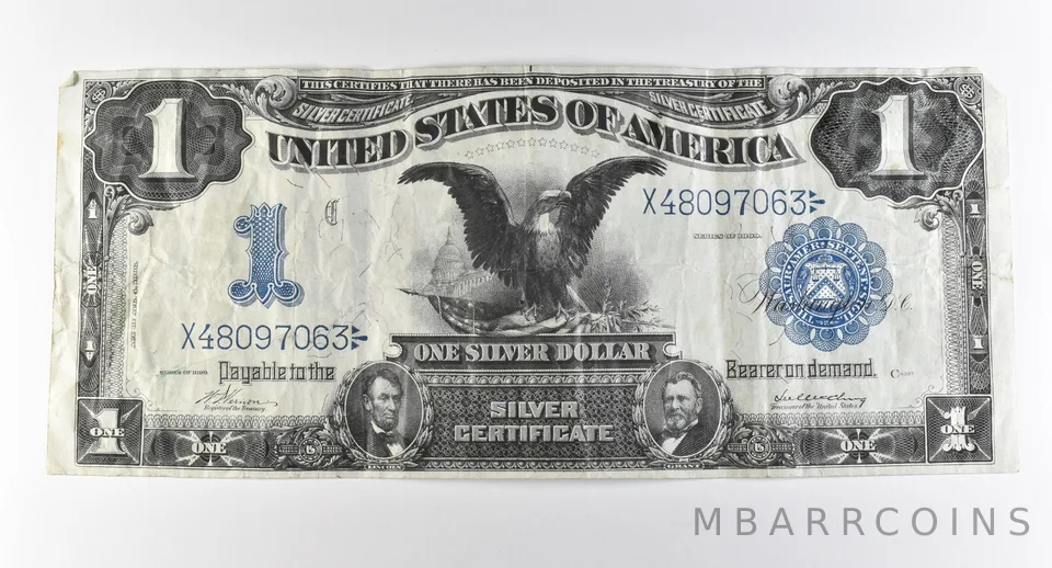 1899 $1 Silver Certificate Large Note Blue Seal *2840