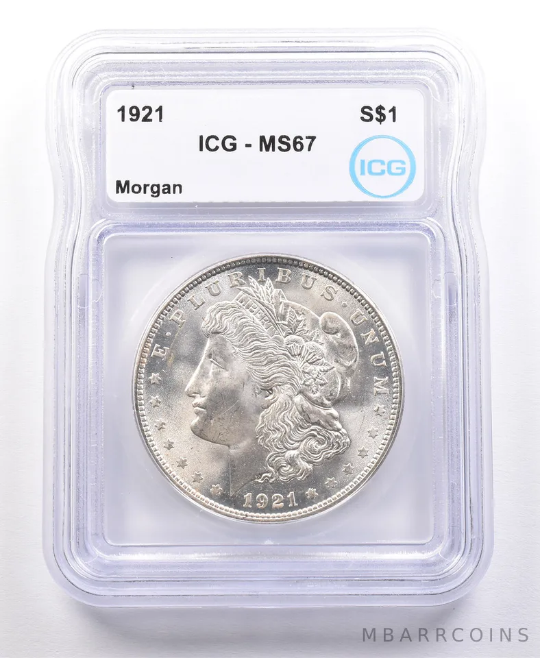 1921 Morgan Silver Dollar MS67 ICG *2087