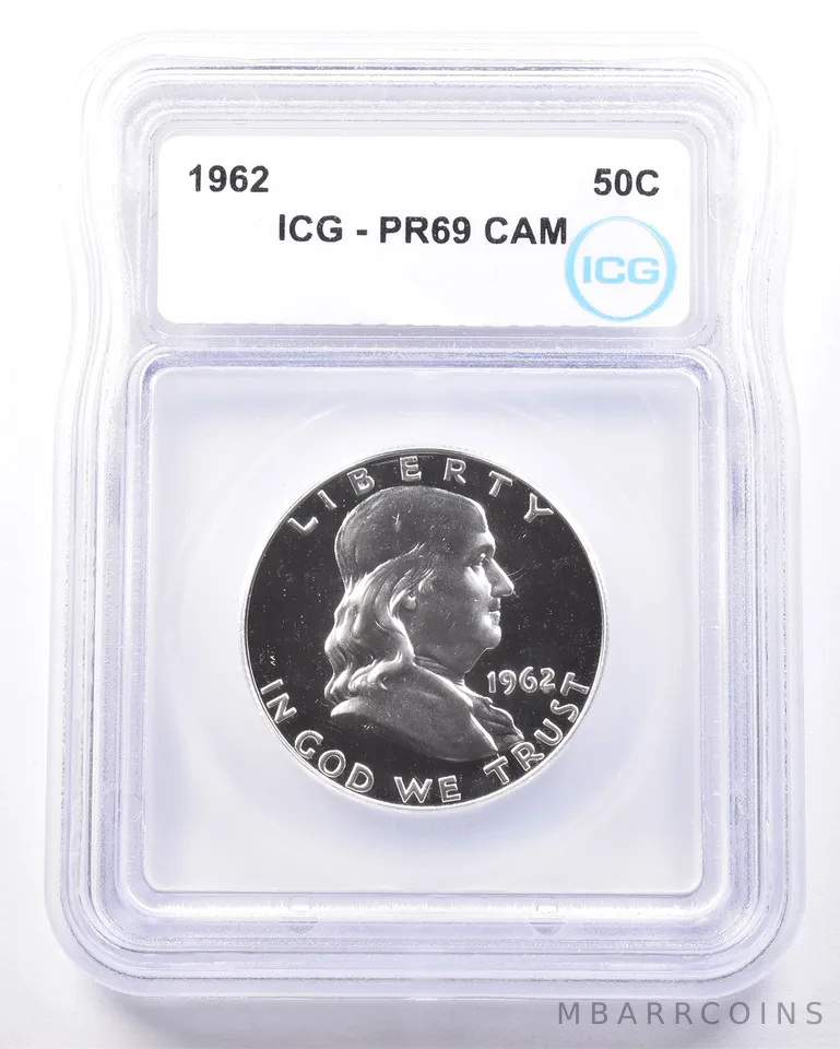1962 Franklin Half Dollar PR69 CAM ICG a7242
