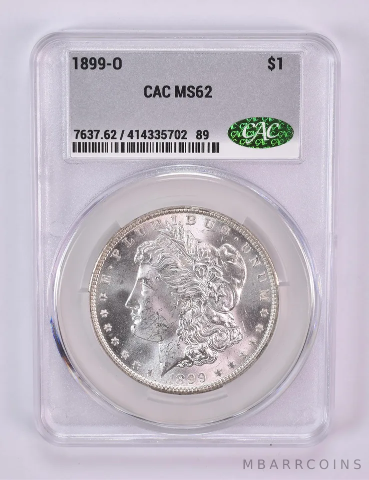 1899-O Morgan Silver Dollar MS62 CAC CACg
