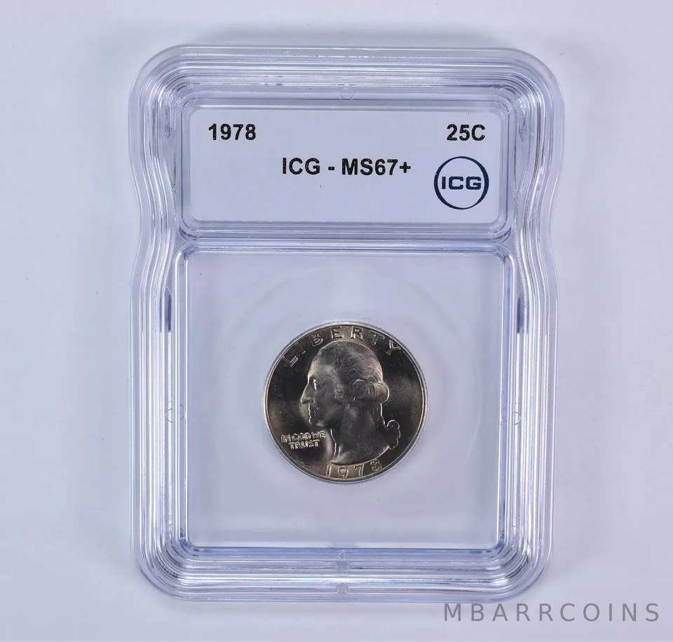 1978 Washington Quarter MS67+ ICG