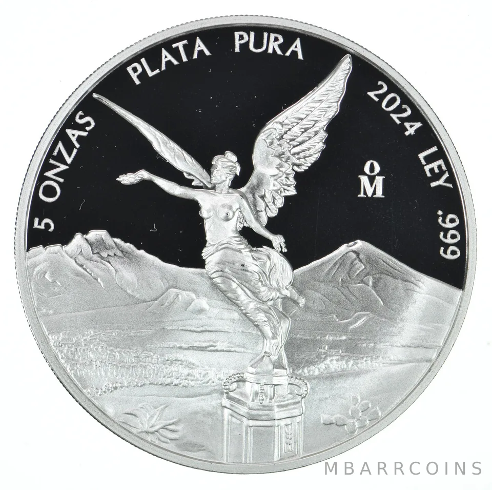2024 Mo Mexico 5 Onza Silver Libertad Proof