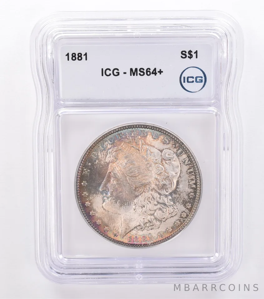 1881 Morgan Silver Dollar MS64+ ICG Beautiful Tone *8709