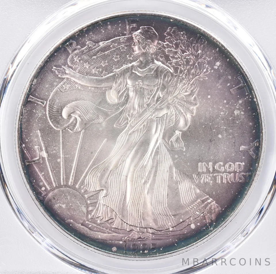 1995 American Silver Eagle MS68 PCGS Beautiful Tone *1301